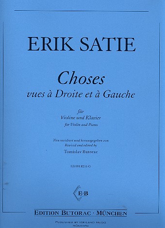 Choses vues a Droite et a Gauche&nbsp;&nbsp;für Violine und Klavier&nbsp;&nbsp;