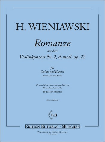 Romanze aus dem Violinkonzert Nr.2 op.22  für Violine und Klavier  
