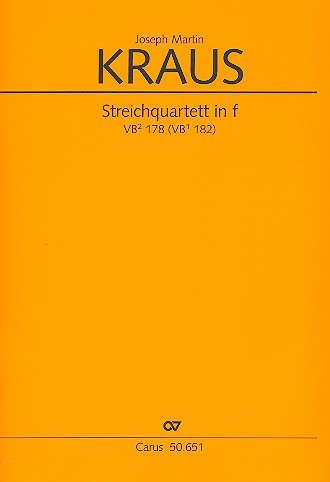 Streichquartett f-Moll Nr. 2&nbsp;&nbsp;&nbsp;&nbsp;Partitur und Stimmen