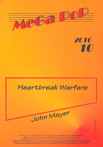 Heartbreak Warfare: Einzelausgabe  für Klavier mit Text  