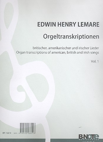 Organ Transcriptions of American,  British and Irish Songs vol.1 for organ  