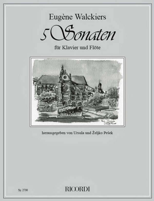 Sonaten Nr.1-5 für Flöte und Klavier  Set  