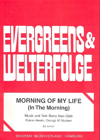 Morning of my Life: Einzelausgabe für  Gesang und Klavier  