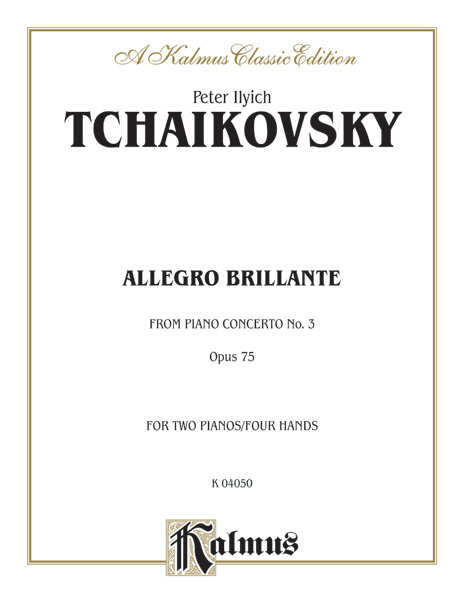 Allegro Brillante from Piano Concerto no.3 op.75  for 2 pianos 4 hands  (1893)