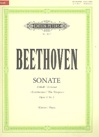 Sonate d-Moll op.31,2 (Sturmsonate)&nbsp;&nbsp;für Klavier&nbsp;&nbsp;