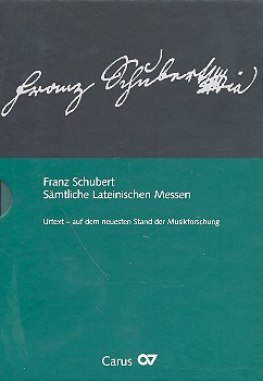 Sämtliche lateinische Messen&nbsp;&nbsp;für Soli, gem Chor und Orchester&nbsp;&nbsp;6 Studienpartituren im Schuber (Urtext)