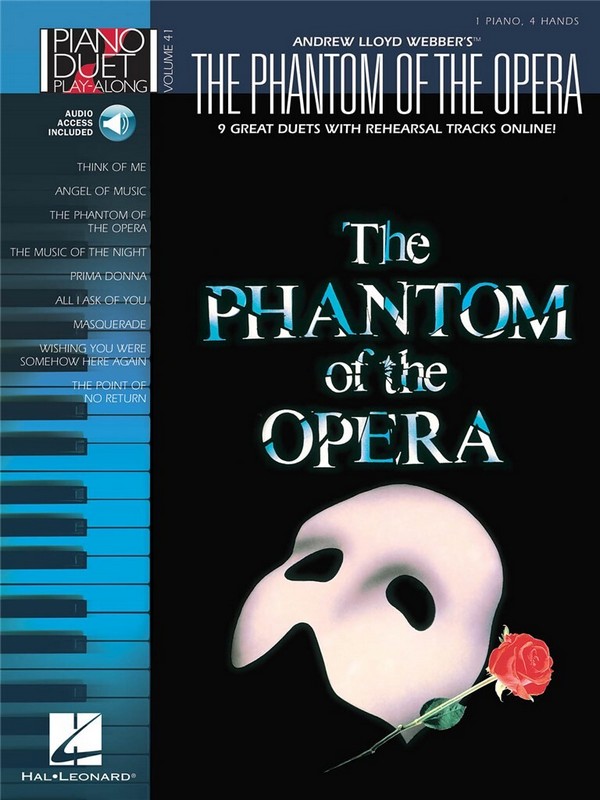 The Phantom of the Opera (+CD):&nbsp;&nbsp;piano duet playalong vol.41&nbsp;&nbsp;score