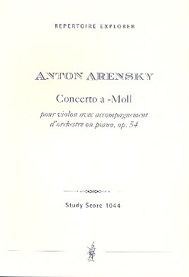 Konzert a-Moll op.54 für Violine  und Orchester (Klavier)  Studienpartitur