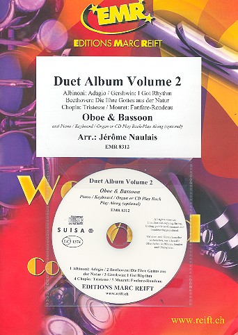 Duet Album vol.2 (+CD) for oboe and bassoon&nbsp;&nbsp;(piano/keyboard/organ ad lib)&nbsp;&nbsp;