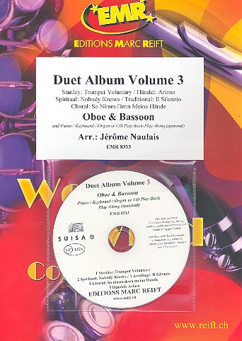 Duet Album vol.3 (+CD) for oboe and bassoon&nbsp;&nbsp;(piano/keyboard/organ ad lib)&nbsp;&nbsp;