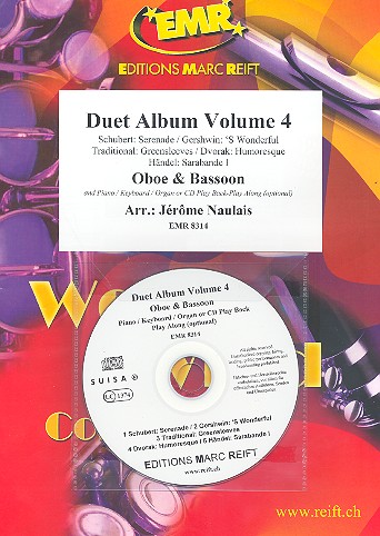 Duet Album vol.4 (+CD) for oboe and bassoon&nbsp;&nbsp;(piano/keyboard/organ ad lib)&nbsp;&nbsp;