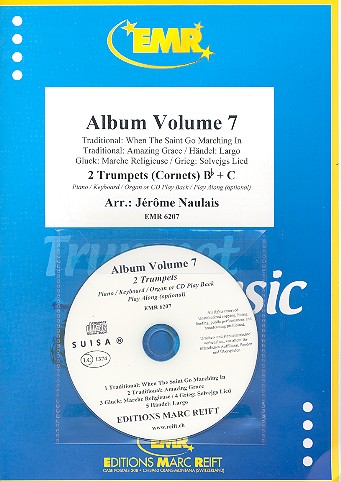 Album vol.7 (+CD) for 2 trumpets (cornets)&nbsp;&nbsp;(piano/keyboard/organ ad lib)&nbsp;&nbsp;score and parts