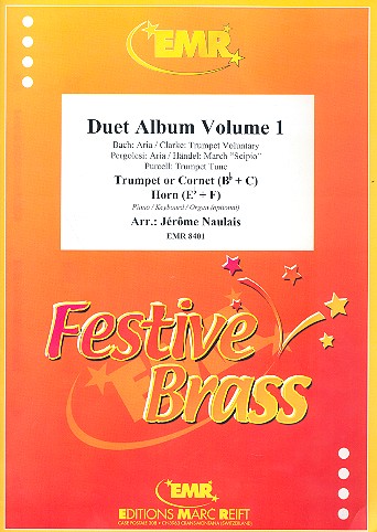 Duet Album vol.1 for trumpet (cornet)&nbsp;&nbsp;and horn (piano/keyboard/organ ad lib)&nbsp;&nbsp;score and parts