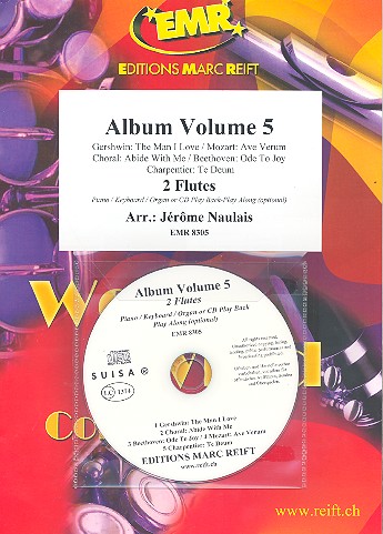 Album vol.5 (+CD) for 2 flutes&nbsp;&nbsp;(piano/keyboard/organ ad lib)&nbsp;&nbsp;2 scores