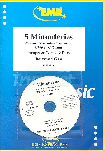 5 Minouteries (+CD) für Trompete (Kornett)  und Klavier  