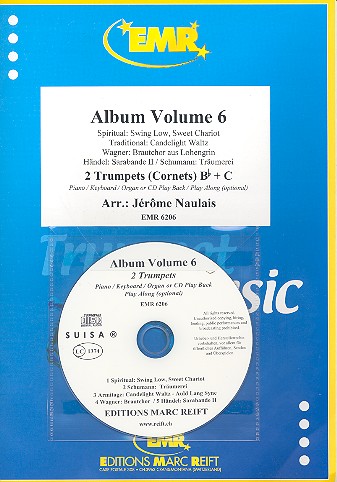 Album vol.6 (+CD) for 2 trumpets (cornets)&nbsp;&nbsp;(piano/keyboard/organ ad lib)&nbsp;&nbsp;2 scores