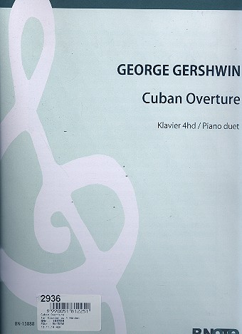Cuban Ouverture  für Klavier zu 4 Händen  Spielpartitur