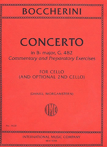 Concerto in Bb Major G482&nbsp;&nbsp;for 1-2 cellos&nbsp;&nbsp;