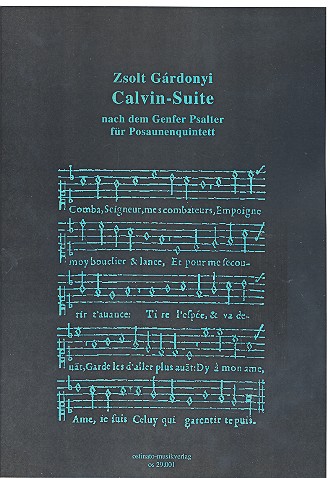Calvin-Suite für 4 Posaunen  Partitur und Stimmen  