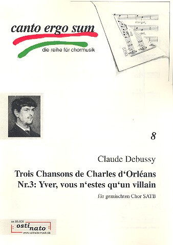 Yver vous n'estes qu'un villain  für gem Chor a cappella  Partitur