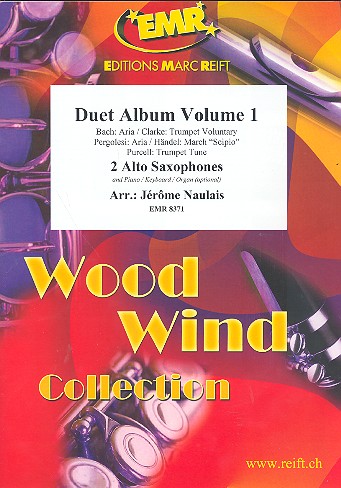 Duet Album vol.1 for 2 alto saxophones&nbsp;&nbsp;(piano/keyboard/organ ad lib)&nbsp;&nbsp;2 scores