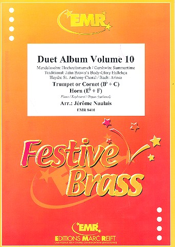 Duet Album vol.10 for trumpet (cornet) and&nbsp;&nbsp;horn (piano/keyboard/organ ad lib)&nbsp;&nbsp;2 scores