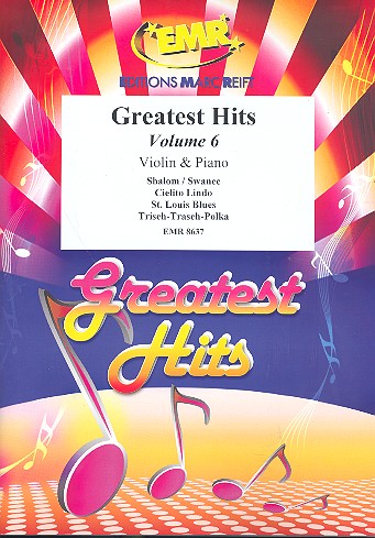 Greatest Hits vol.6: for 2 violins&nbsp;&nbsp;and piano (Percussion ad lib)&nbsp;&nbsp;score and parts