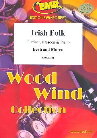 Irish Folk for clarinet, bassoon and piano&nbsp;&nbsp;score and parts&nbsp;&nbsp;