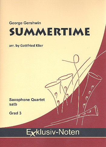 Summertime für 4 Saxophone&nbsp;&nbsp;(SATBar)&nbsp;&nbsp;Partitur und Stimmen