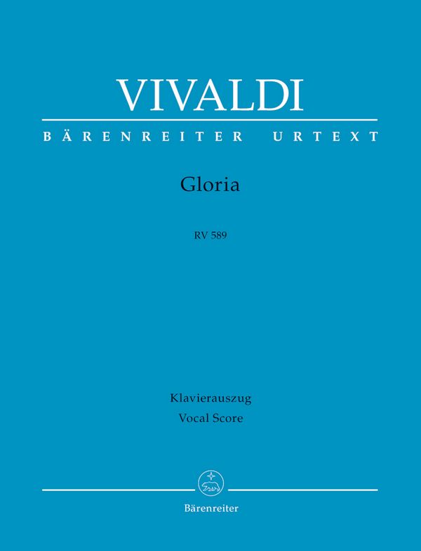 Gloria RV589 &nbsp;&nbsp;für Soli, gem Chor und Orchester&nbsp;&nbsp;Klavierauszug