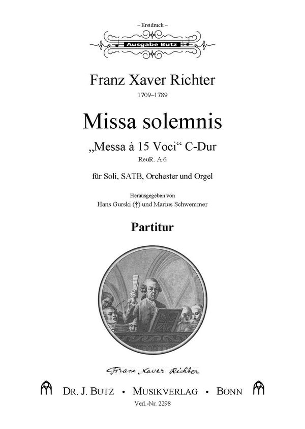 Missa solemnis C-Dur&nbsp;&nbsp;für Soli, gem Chor, Orchester und Orgel&nbsp;&nbsp;Partitur