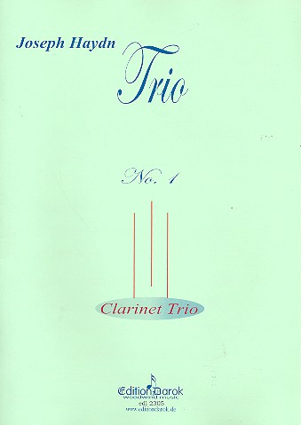 Trio no.1 Hob.IV:1&nbsp;&nbsp;for 3 clarinets&nbsp;&nbsp;score and parts