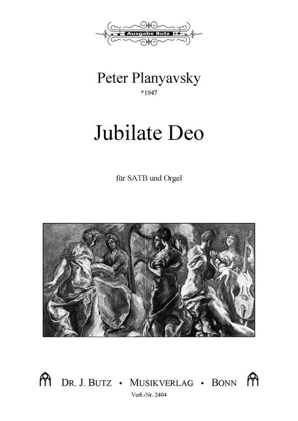 Jubilate Deo  für gem Chor und Orgel  Partitur