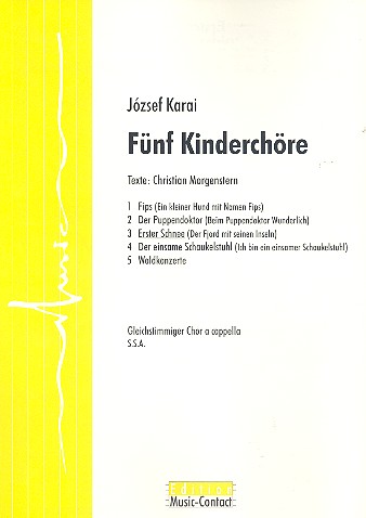 Erster Schnee für Kinderchor a cappella&nbsp;&nbsp;Partitur&nbsp;&nbsp;