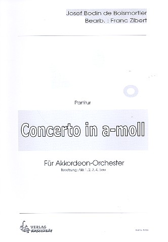 Konzert a-Moll op.15,2 für Akkordeonorchester  Partitur  