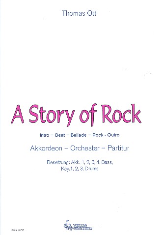 A Story of Rock  für Akkordeonorchester  Partitur