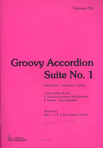 Groovy Accordion Suite Nr.1  für Akkordeonorchester  Partitur