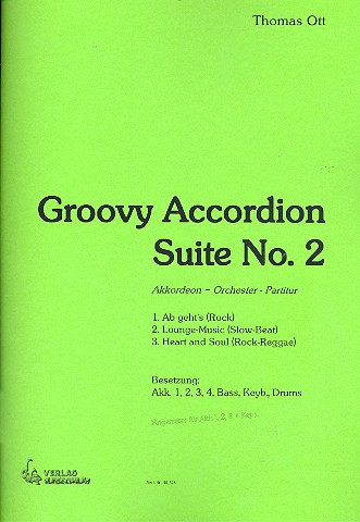 Groovy Accordion Suite Nr.2  für Akkordeonorchester  Partitur