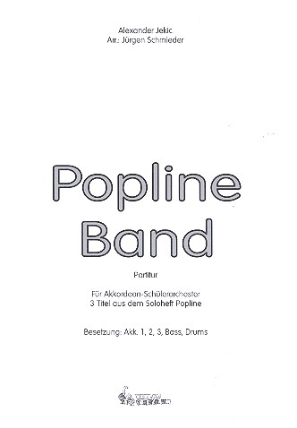 Popline Band für Akkordeonorchester  Partitur  