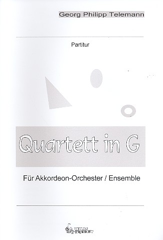 Quartett G-Dur für Akkordeonorchester&nbsp;&nbsp;Partitur&nbsp;&nbsp;