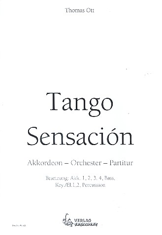 Tango Sensación: für Akkordeonorchester  Partitur  