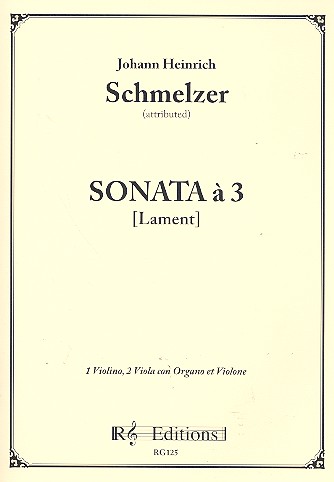 Sonata à 3 for violin, 2 viols, organ  and violone and organ  score and parts (organ not realized)