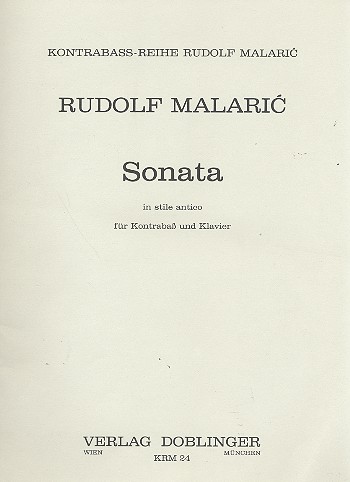 Sonata in stile antico für Kontrabass&nbsp;&nbsp;und Klavier&nbsp;&nbsp;