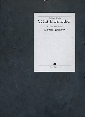 6 Intermedien zu Buxtehudes Membra Jesu&nbsp;&nbsp;nostri für 5 Streicher, Theorbe und Orgelpositiv&nbsp;&nbsp;Stimmen