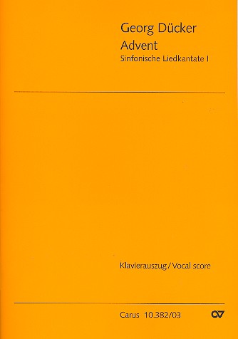 Advent für gem Chor und Orchester&nbsp;&nbsp;(Gemeinde ad lib)&nbsp;&nbsp;Klavierauszug