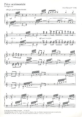 Pièce sentimentale&nbsp;&nbsp;für Orgel&nbsp;&nbsp;