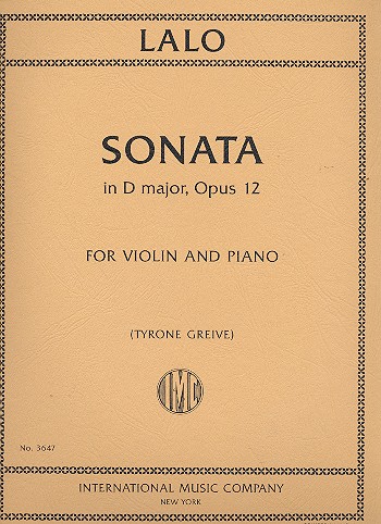 Sonata in D Major op.12  for violin and piano  