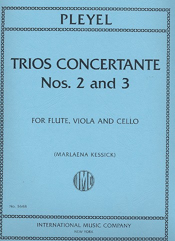 2 Trios concertantes  flute, viola and cello  score and parts