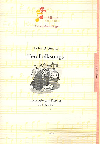 10 Folksongs SmithWV179&nbsp;&nbsp;für Trompete und Klavier&nbsp;&nbsp;