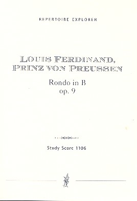 Rondo B-Dur op.9 für Klavier und  8 Instrumente  Studienpartitur